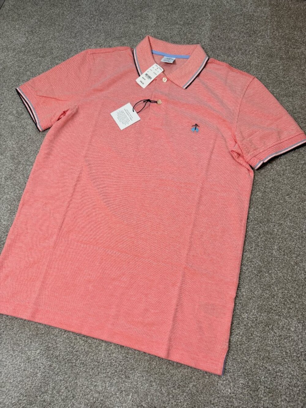 Brooks Brothers Performance Slim Polo - Coral Size Medium NWT - Picture 8 of 8